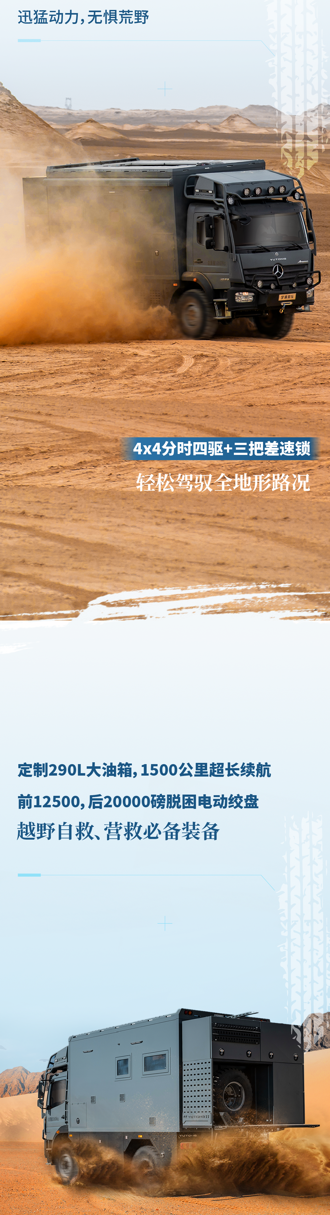 邁越高峰 志達(dá)千里 去征服所有不服——宇通威邁E越野房車