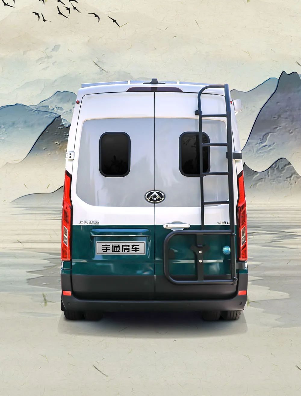 淡雅之姿   一見“青”心——B311豪享版房車橫置床布局