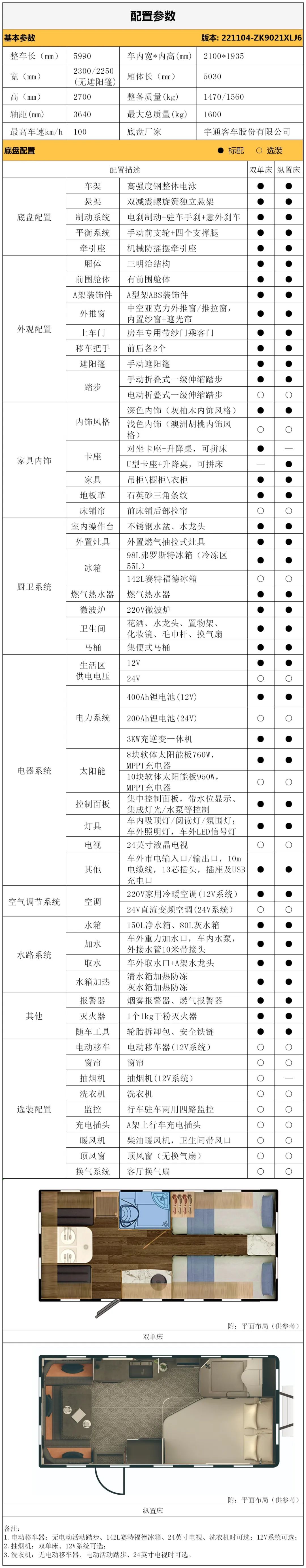 T512拖掛縱置床/雙單床布局——理想生活 超大存儲(chǔ)裝得下