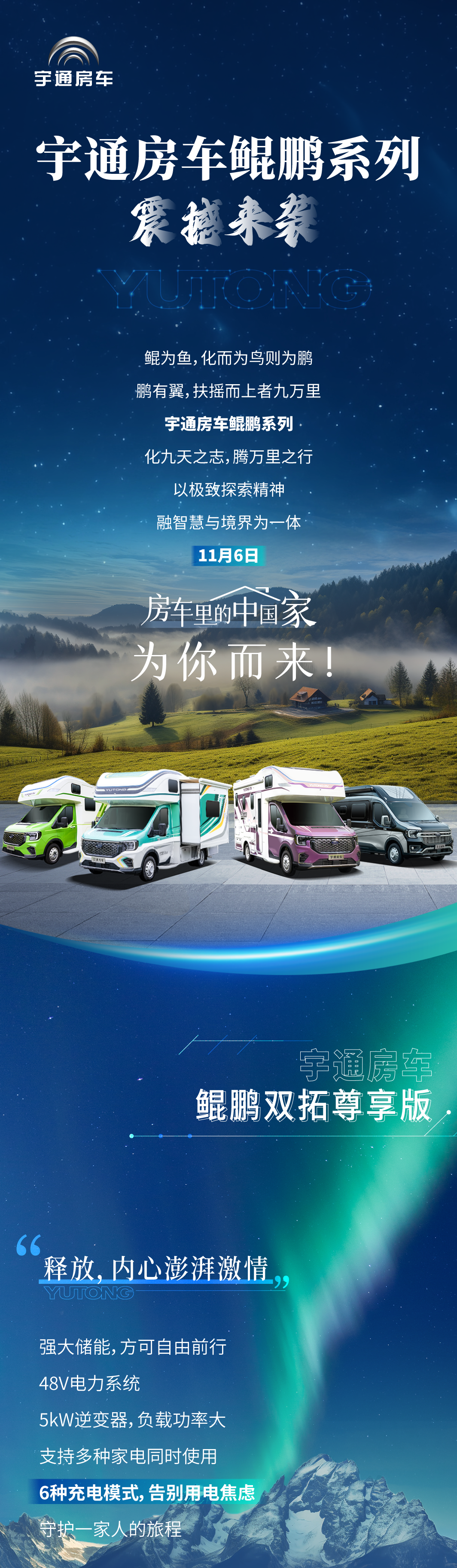 重磅發(fā)布 | 宇通房車鯤鵬系列即將全國聯(lián)動上市